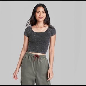 Slim Fit Ribbed T-Shirt